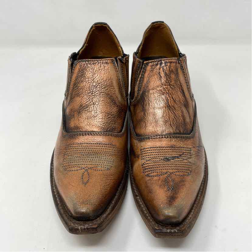 Pre-Owned Shoe Size 9 Freebird Bronze Booties
