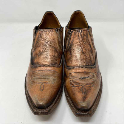 Pre-Owned Shoe Size 9 Freebird Bronze Booties