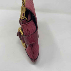 Pre-Owned Gucci Magenta Fabric Designer Handbag