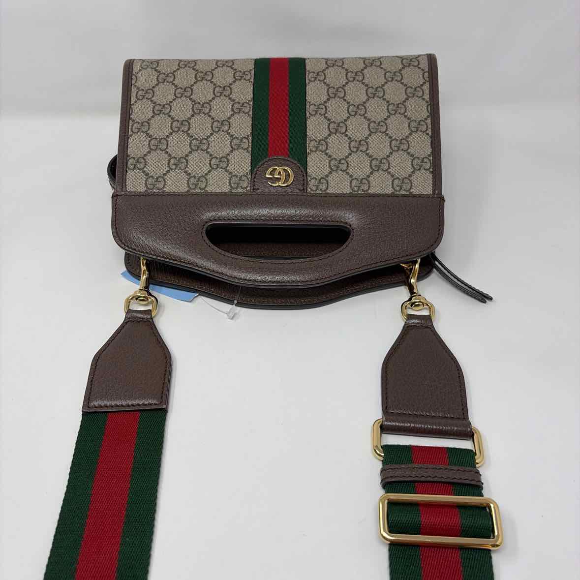 Pre-Owned Gucci Monogram Canvas Designer Handbag