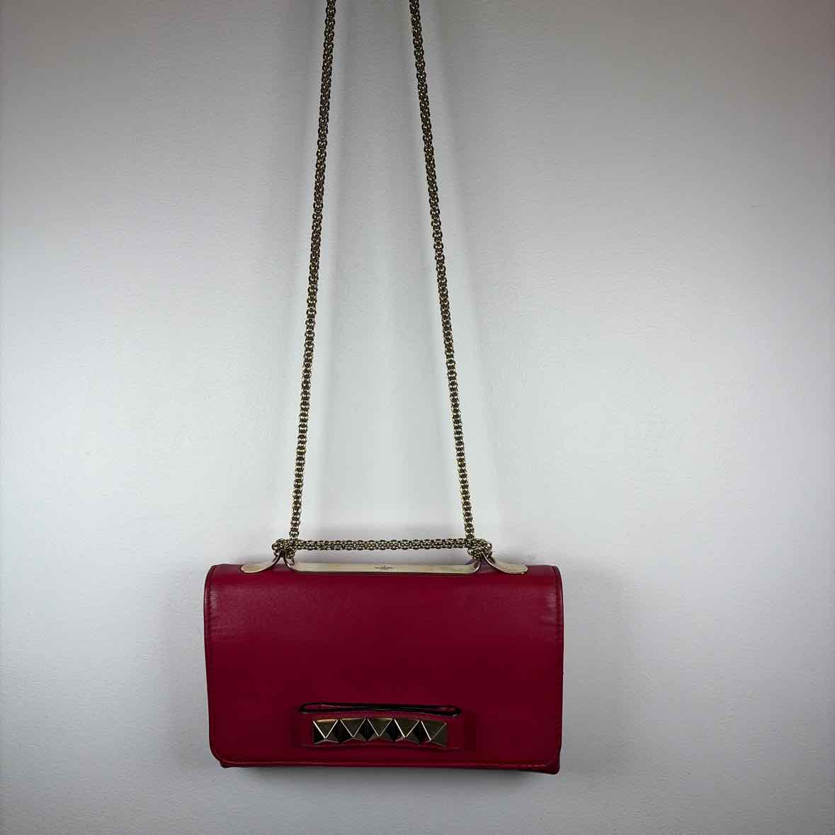 Pre-Owned Valentino Pink Leather Designer Handbag