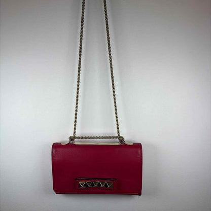 Pre-Owned Valentino Pink Leather Designer Handbag