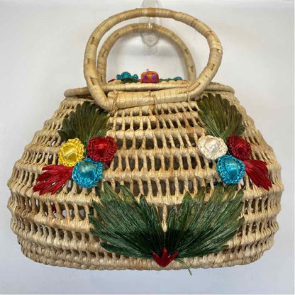 Pre-Owned Boutique Beige Wicker Handbag