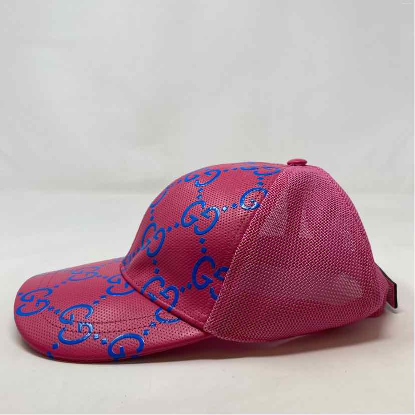 Pre-Owned Gucci Pink Leather Designer Hats