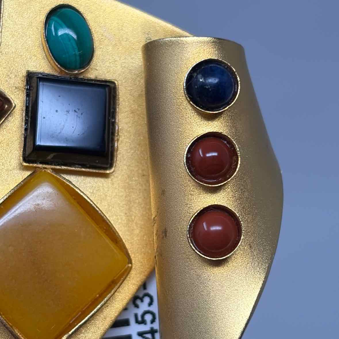 Pre-Owned G Gale Rothstein Gold Multi Stones Brooch