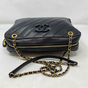 Pre-Owned Chanel Black Leather Designer Handbag