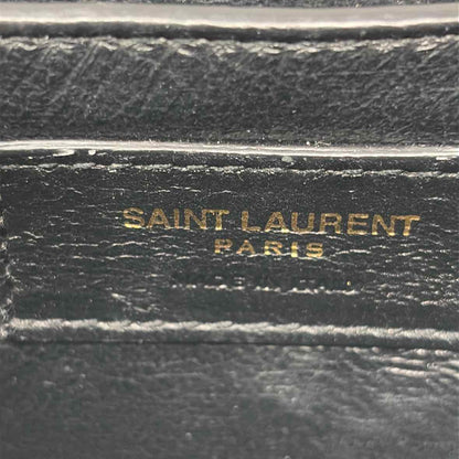 Pre-Owned Saint Laurent Green Leather Designer Handbag