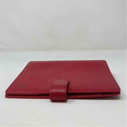 Pre-Owned Louis Vuitton Red Leather Designer Wallet