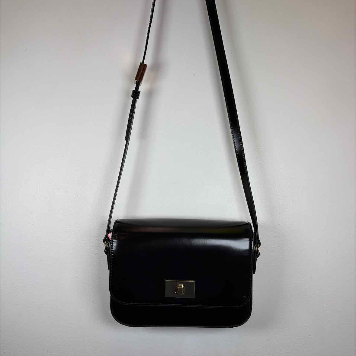 Pre-Owned J Crew Black Patent Handbag