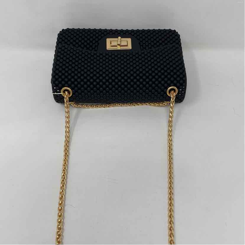 Boutique Black Rubber Handbag