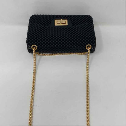 Boutique Black Rubber Handbag