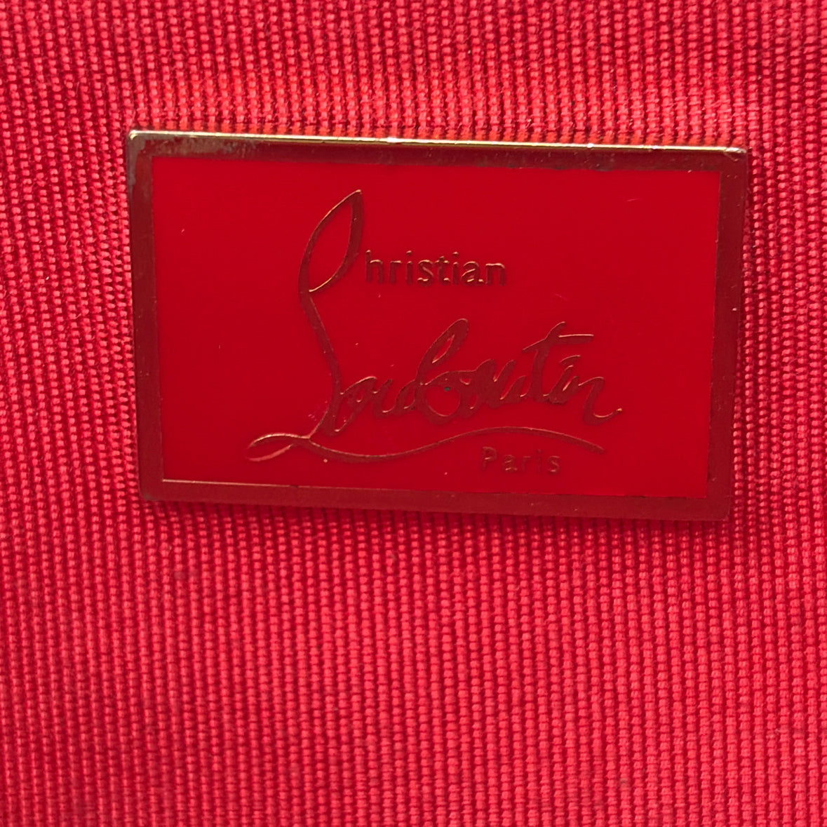 Pre-Owned Christian Louboutin nude Patent Designer Handbag