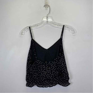 Pre-Owned Size M She & Sky Black Polka Dot Top