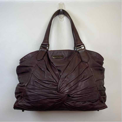 Pre-Owned Burberry Plum Leather Designer Handbag