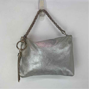 Pre-Owned Jimmy Choo Silver Leather Designer Handbag