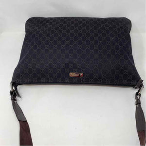 Pre-Owned Gucci Brown Canvas Designer Handbag