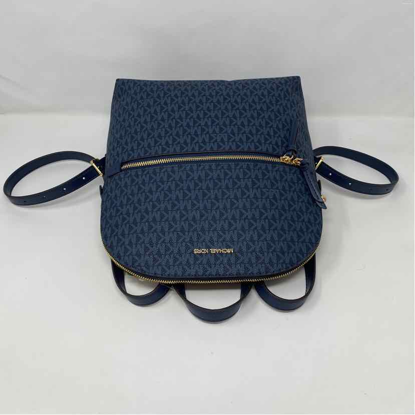 Pre-Owned Michael Kors Blue Coated Canvas Handbag