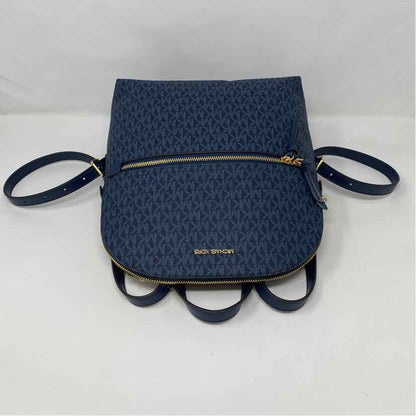 Pre-Owned Michael Kors Blue Coated Canvas Handbag