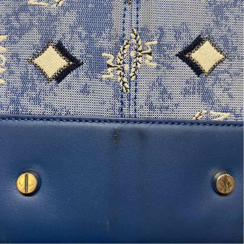 Pre-Owned MCM Denim Canvas Designer Handbag