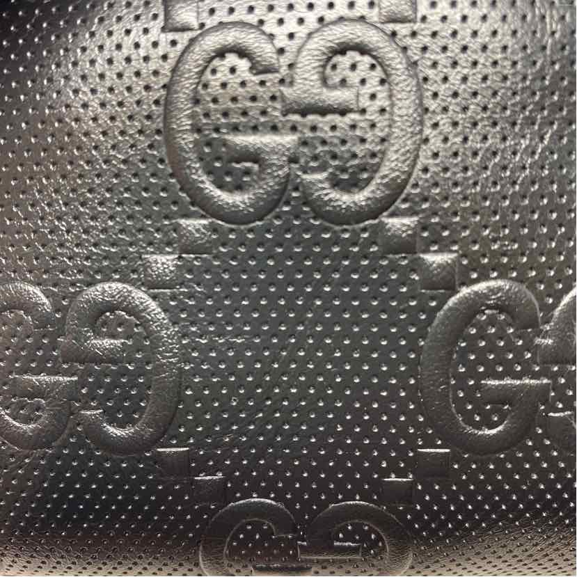 Pre-Owned Gucci Black Leather Designer Handbag