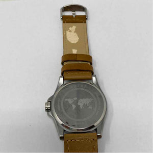 Pre-Owned Adexl Tan Leather Watch