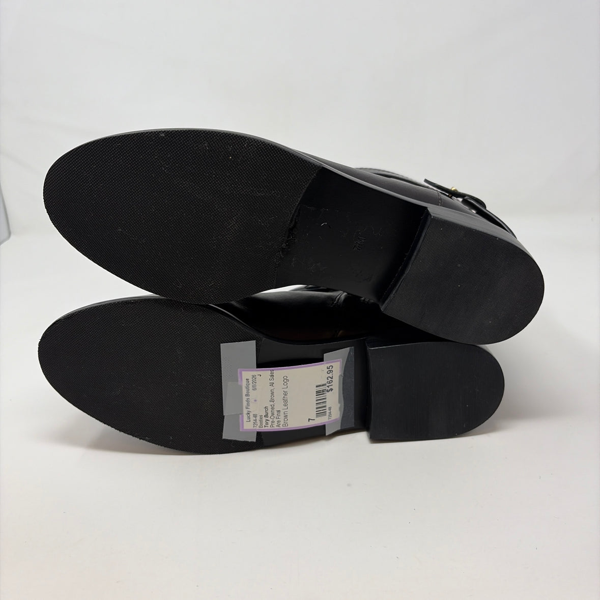 Pre-Owned Shoe Size 7 Tory Burch Brown Booties