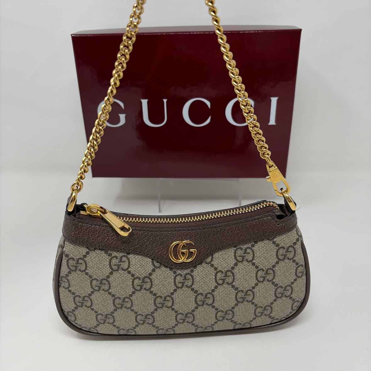 Pre-Owned Gucci Monogram Canvas Designer Handbag