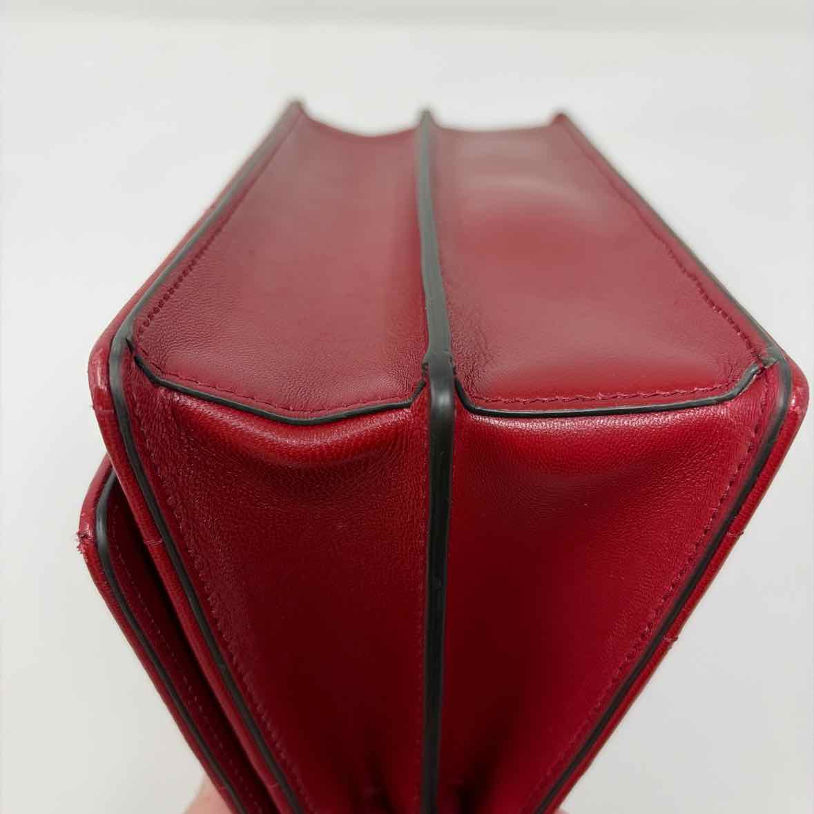 Pre-Owned Jimmy Choo Red Leather Designer Handbag
