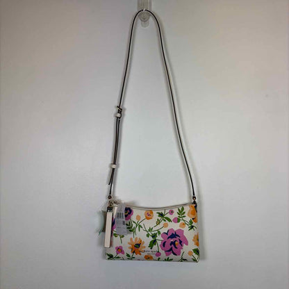Pre-Owned Kate Spade White Multi Coated Canvas Handbag