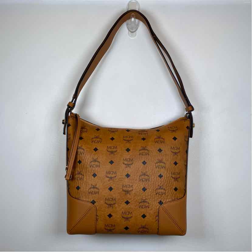 Pre-Owned MCM Cognac Leather Designer Handbag