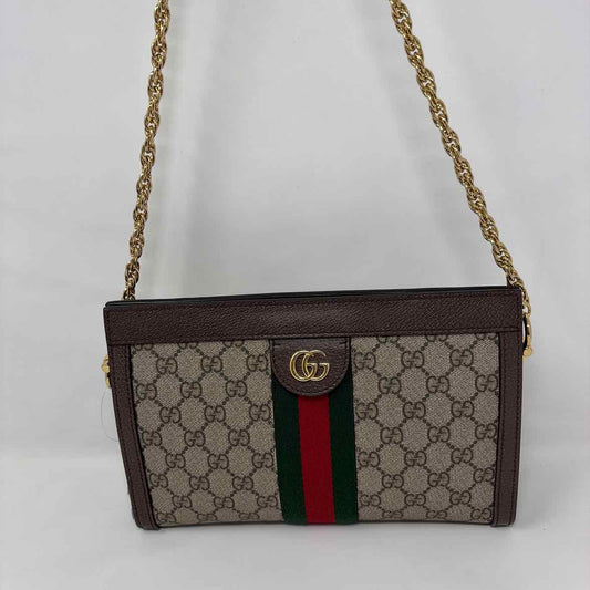 Pre-Owned Gucci Monogram Canvas Designer Handbag