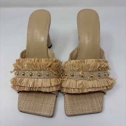 Pre-Owned Shoe Size 9.5 Anne Fontaine Beige Heels