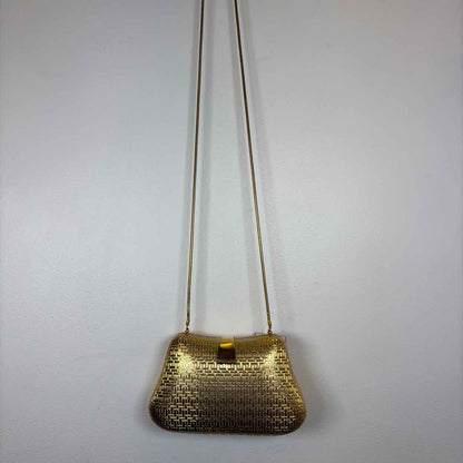 Pre-Owned Saks 5th Ave Gold Metal Handbag