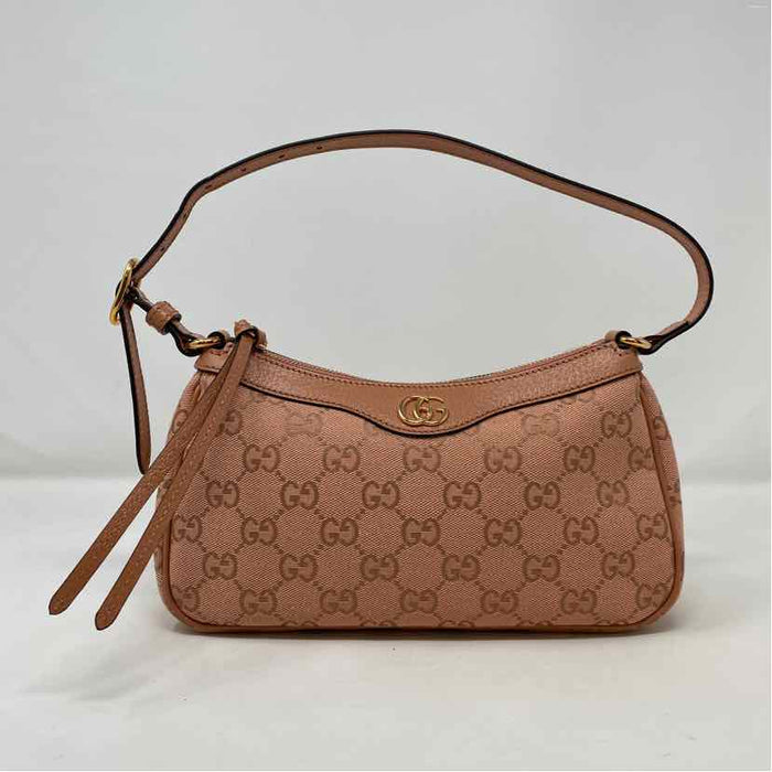 Pre-Owned Gucci Pink Canvas Designer Handbag