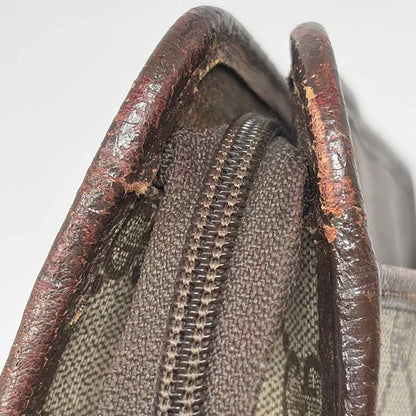 Pre-Owned Gucci Brown Leather Designer Handbag