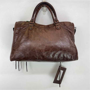 Pre-Owned Balenciaga Brown Leather Designer Handbag