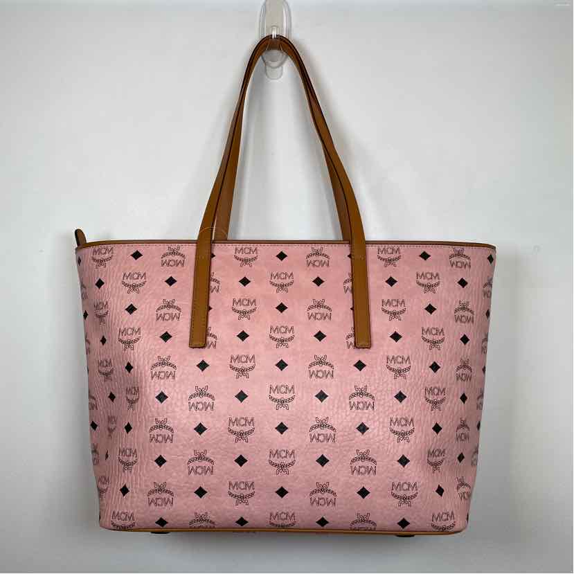 Pre-Owned MCM Pink Leather Designer Handbag