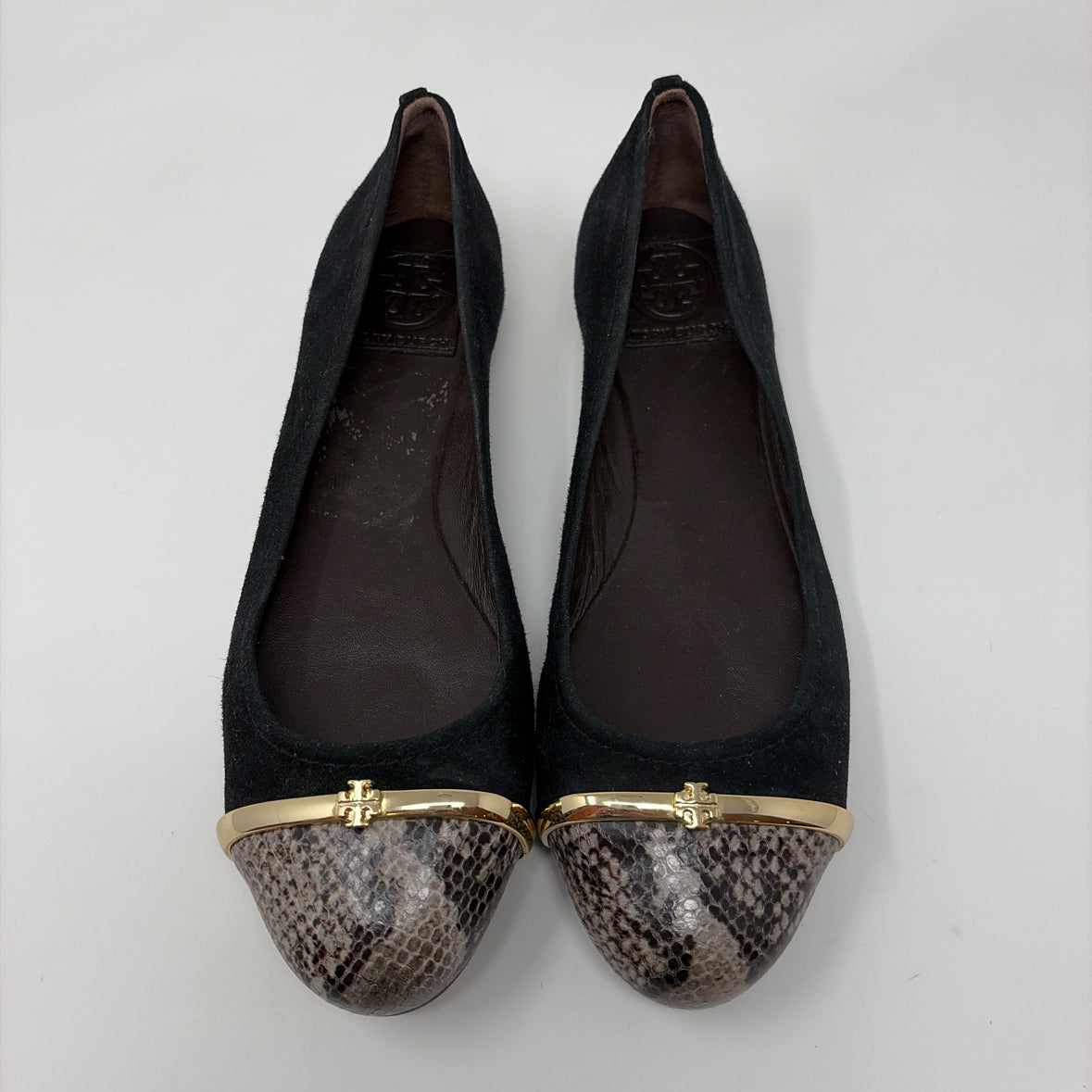 Pre-Owned Shoe Size 8.5 Tory Burch Black Flats