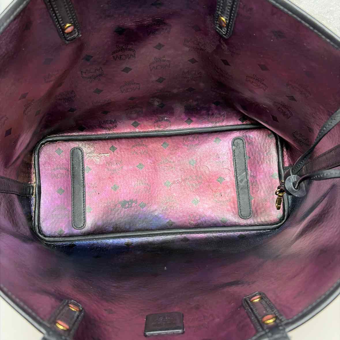 Pre-Owned MCM Cognac Leather Designer Handbag
