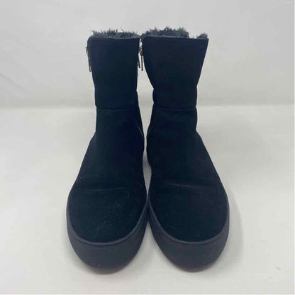 Pre-Owned Shoe Size 8 J Slides Black Booties