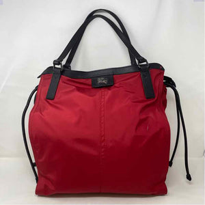 Pre-Owned Burberry Red Nylon Designer Handbag