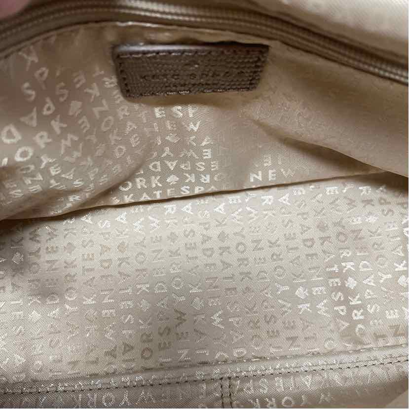 Pre-Owned Kate Spade Taupe Leather Handbag