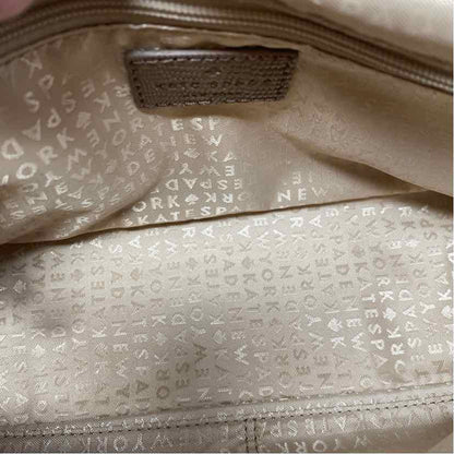 Pre-Owned Kate Spade Taupe Leather Handbag
