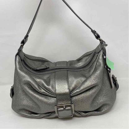 Pre-Owned Michael Kors Silver Leather Handbag
