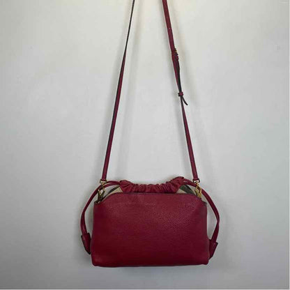 Pre-Owned Burberry Magenta Fabric Designer Handbag
