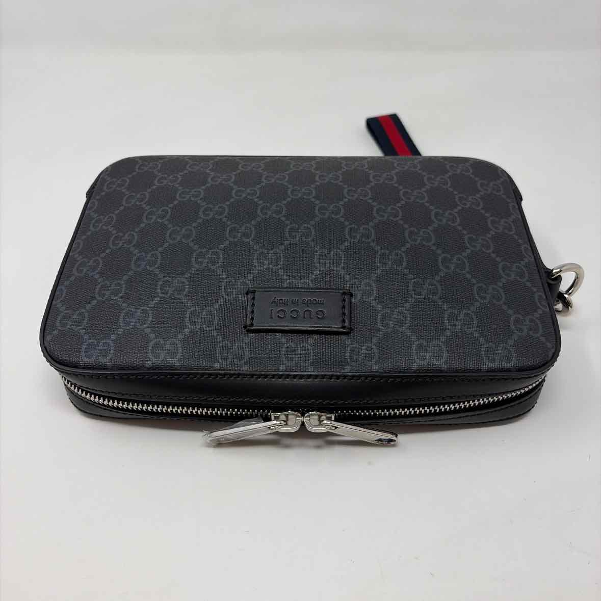 Pre-Owned Gucci Black Canvas Designer Handbag