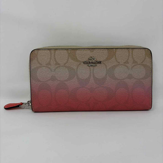 Pre-Owned Coach Monogram Canvas Wallet
