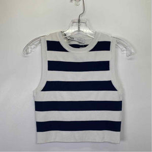 Pre-Owned Size L ZARA Navy Stripe Top