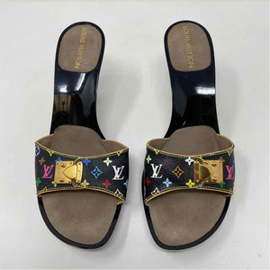 Pre-Owned Louis Vuitton Monogram Leather Shoe Size 8 Designer Shoes