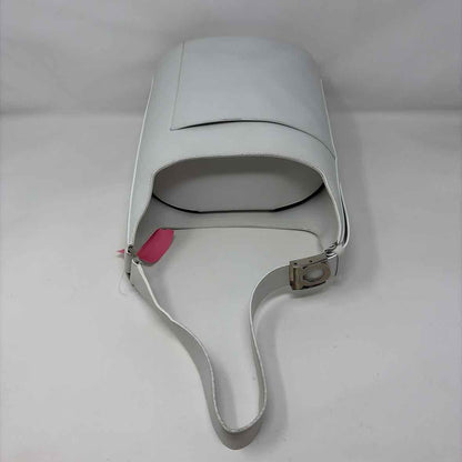 Pre-Owned Salvatore Ferragamo White Leather Designer Handbag
